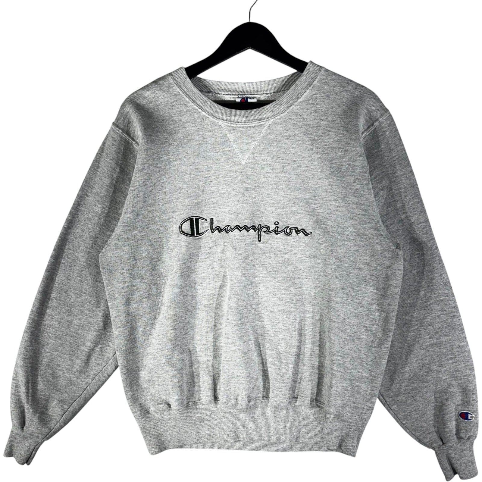 Vintage Champion Embroidered Spellout Logo Crewneck