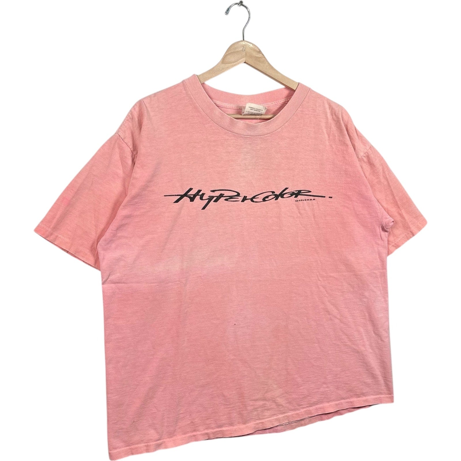 Vintage Hypercolor Genera Chest Spellout Tee
