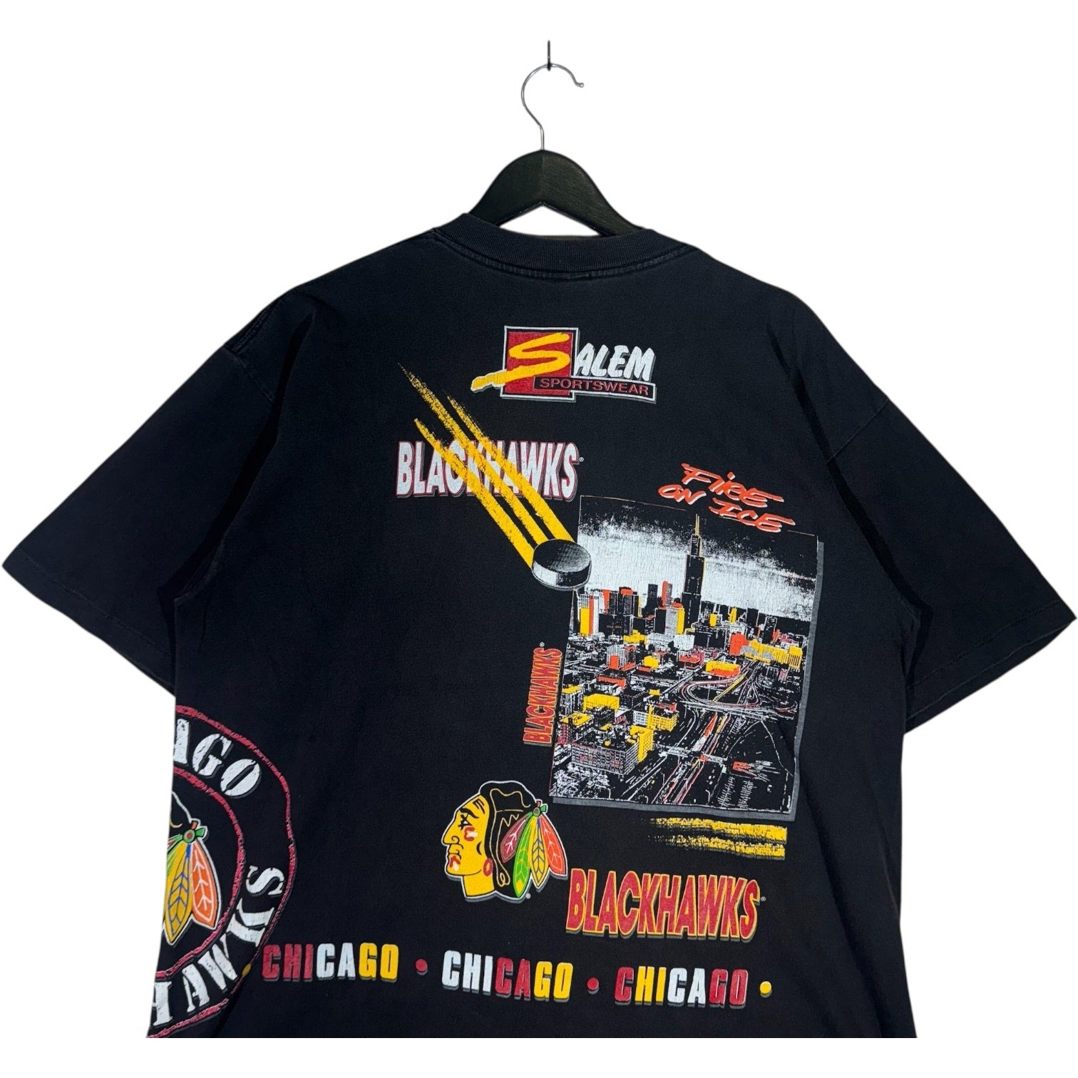 Vintage Chicago Blackhawks AOP Tee