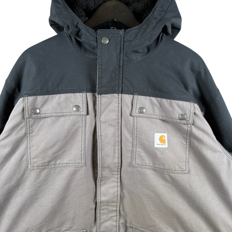 Vintage Carhartt Quick Duck Elkheart Quilt Lined Parka Jacket