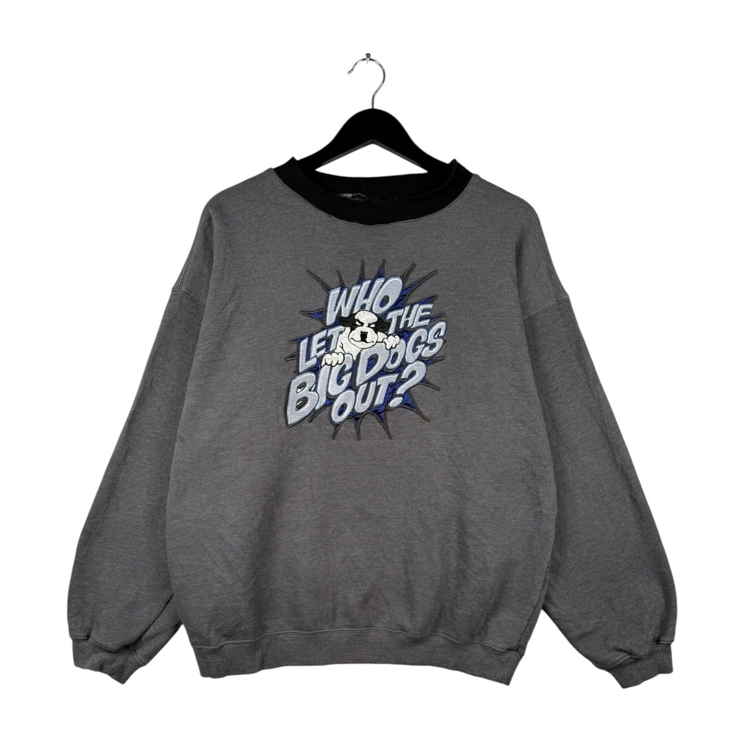 Vintage Who Let The Big Dogs Out Graphic Crewneck