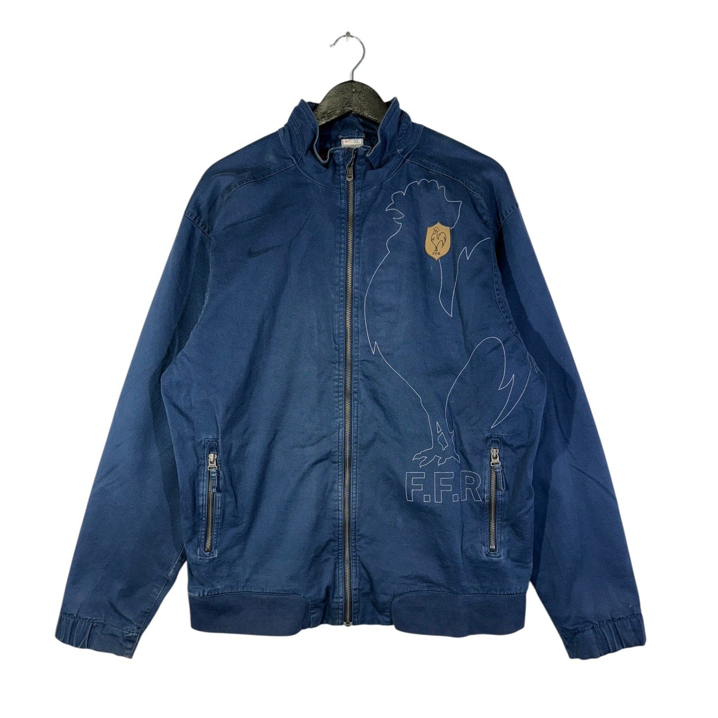 Vintage Nike FFR Rooster Full Zip Bomber Jacket