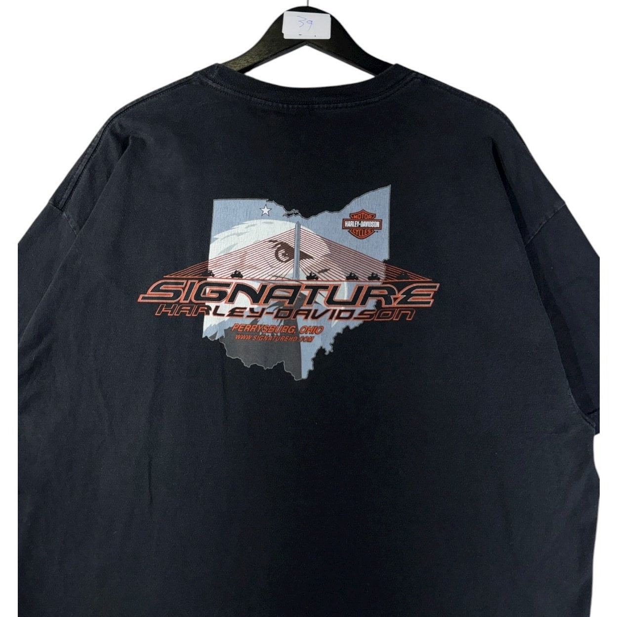 Vintage Harley Davidson Signature Eagle Graphic T-Shirt