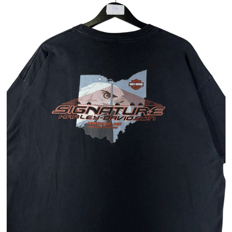 Vintage Harley Davidson Signature Eagle Graphic T-Shirt