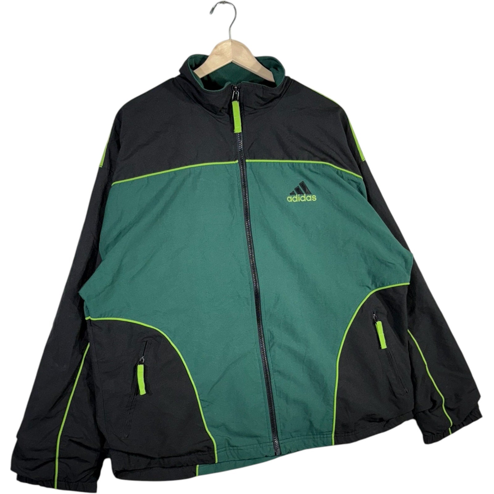 Vintage Adidas Mini Logo Full Zip Windbreaker