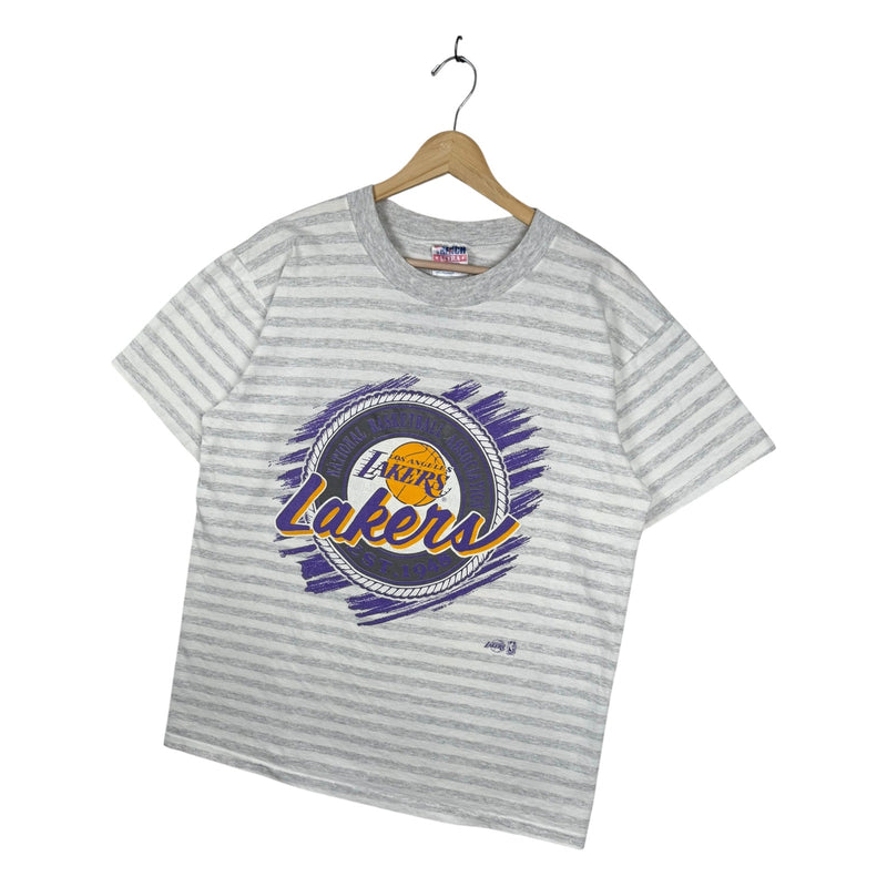 Vintage NBA Lakers 1991 Striped T-Shirt