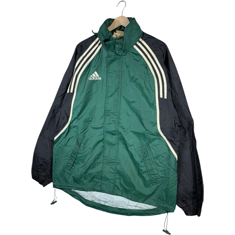 Vintage Adidas Originals Drawstring Color Block Windbreaker