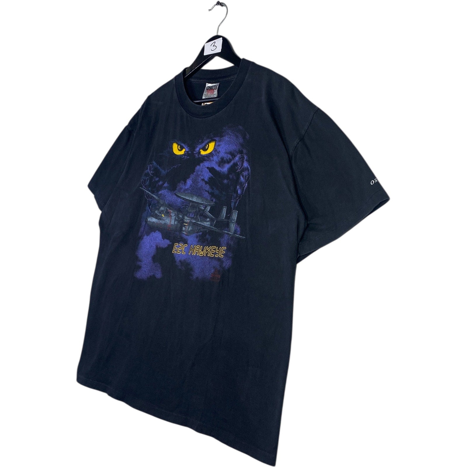 Vintage E2C Hawkeye Military Aircraft Graphic T-Shirt