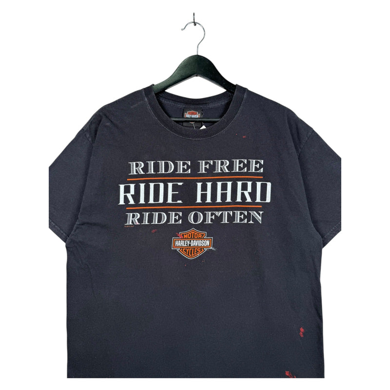 Vintage Harley Davidson Ride Free Ride Hard T-Shirt