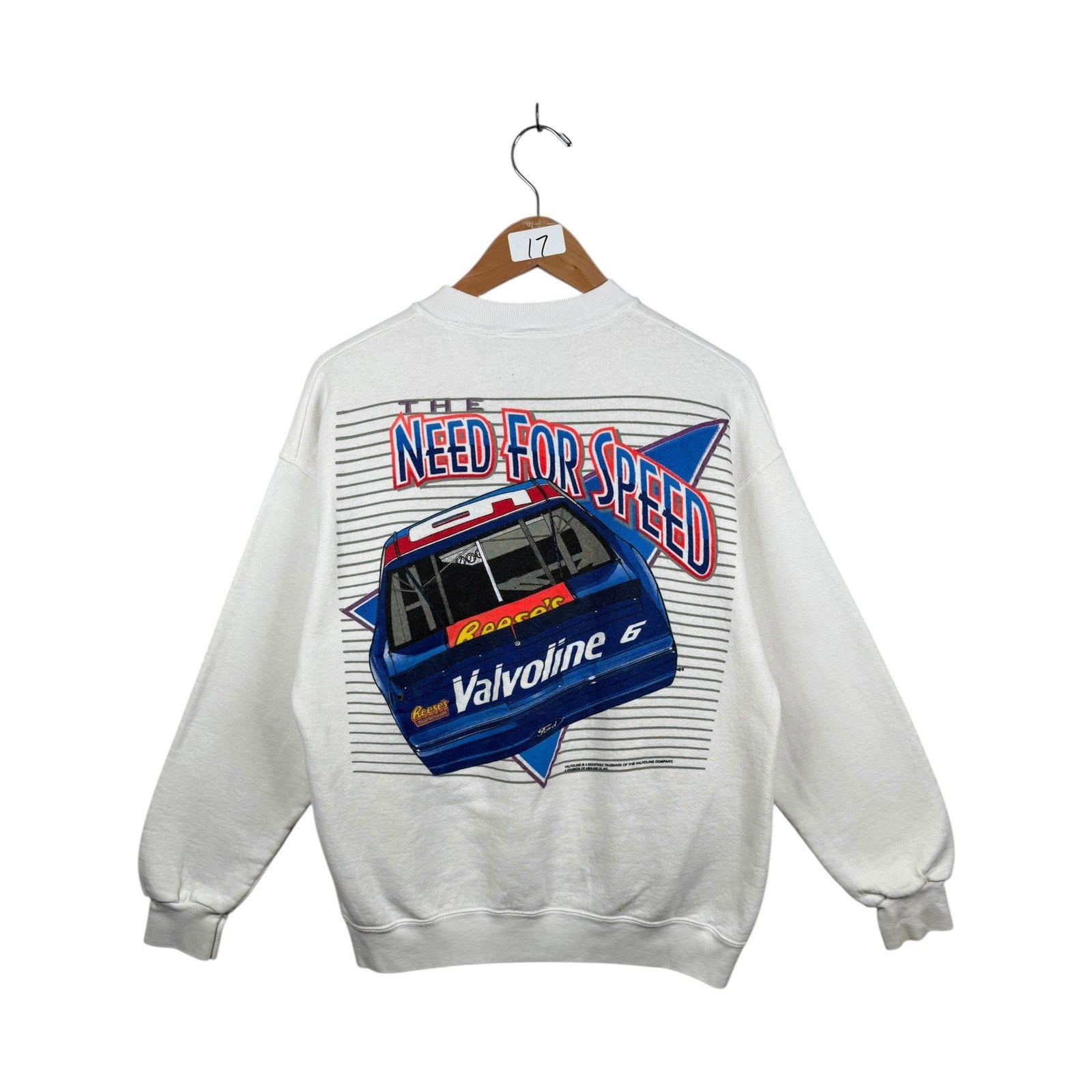 Vintage Mark Martin Valvoline Racing Crewneck