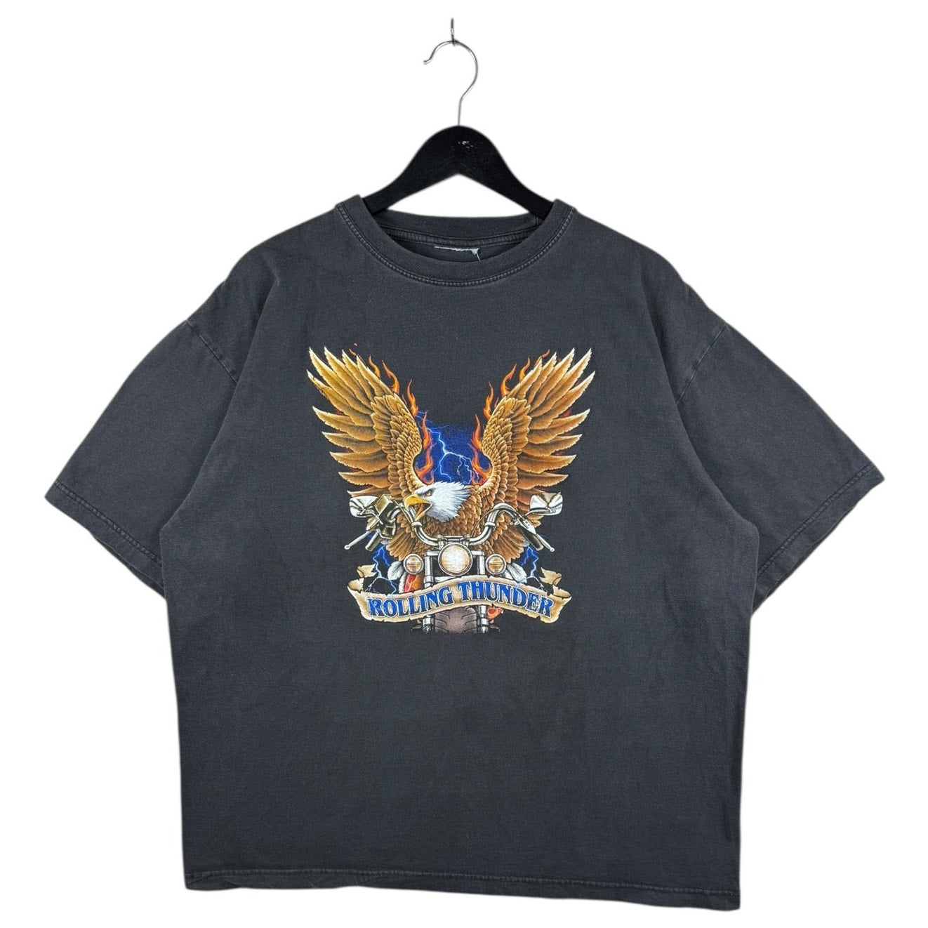 Vintage Eagle Motorcycle Biker Graphic T-Shirt