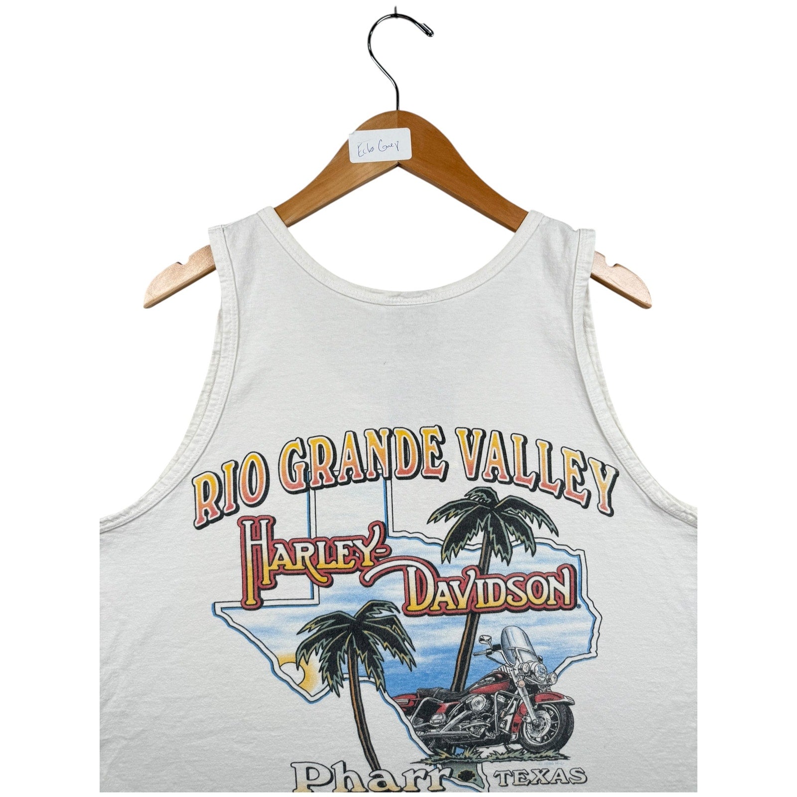 Vintage Harley Davidson Rio Grande Valley Texas Tank Top