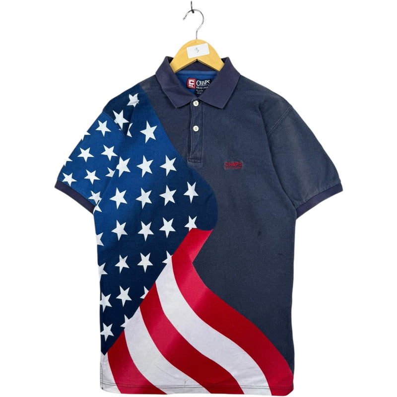 Vintage Chaps Ralph Lauren American USA Flag Polo Shirt