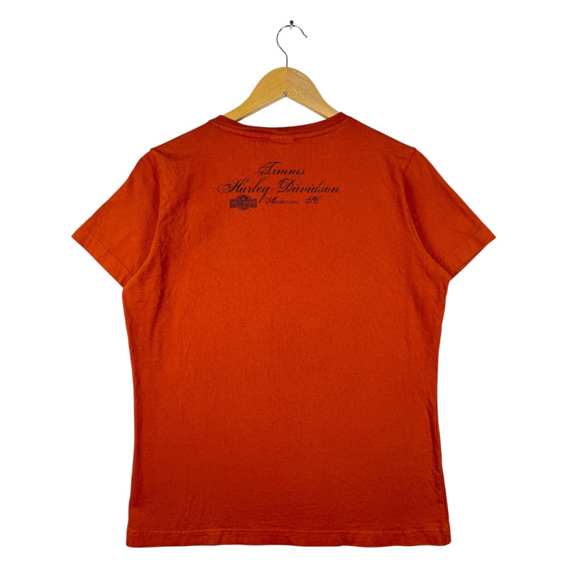 Vintage Harley Davidson Rose Vine Studded Short Sleeve Tee
