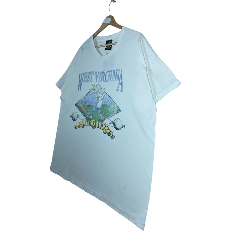 Vintage Bugs Bunny West Virginia Tee It Up Golf T-Shirt