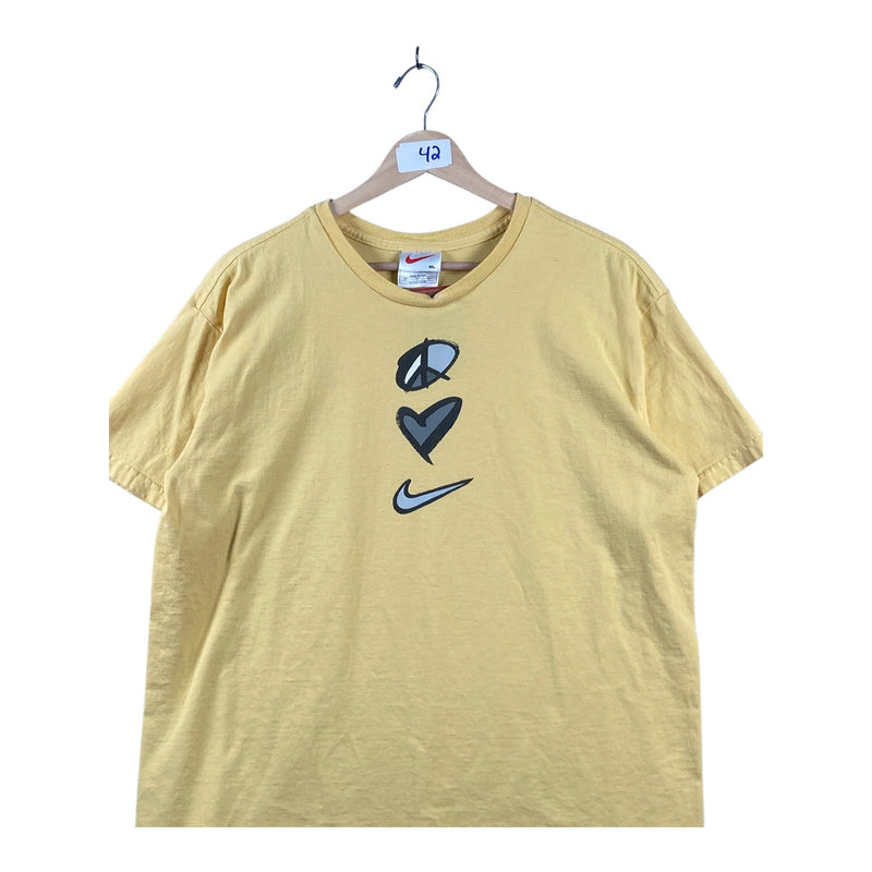 Vintage Nike Peace Love Swoosh T-Shirt