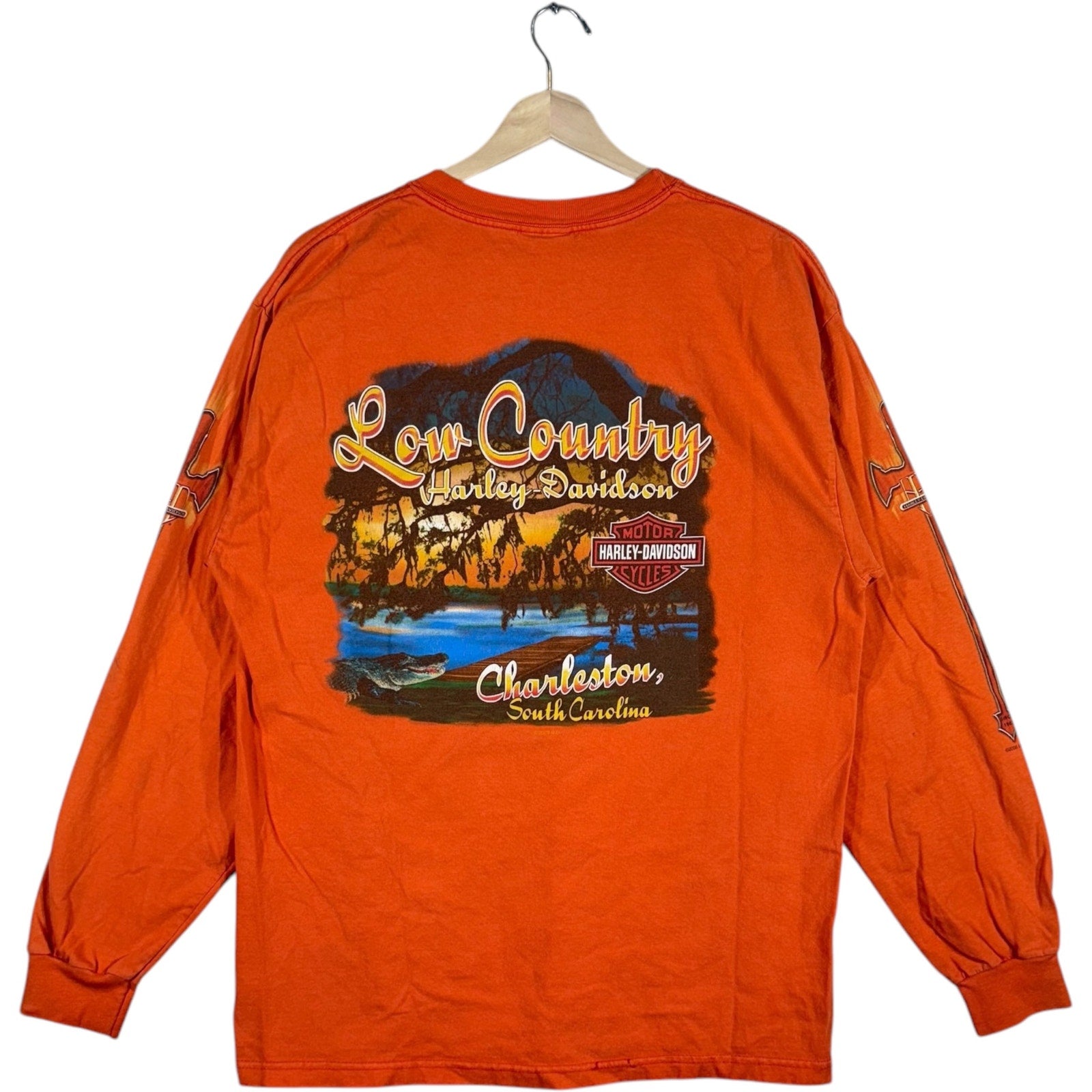 Vintage Harley Davidson Charleston South Carolina Long Sleeve