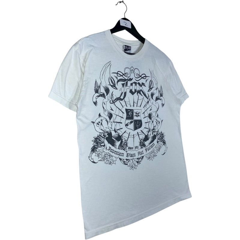 Vintage Fox Gothic Graphic Print T-Shirt
