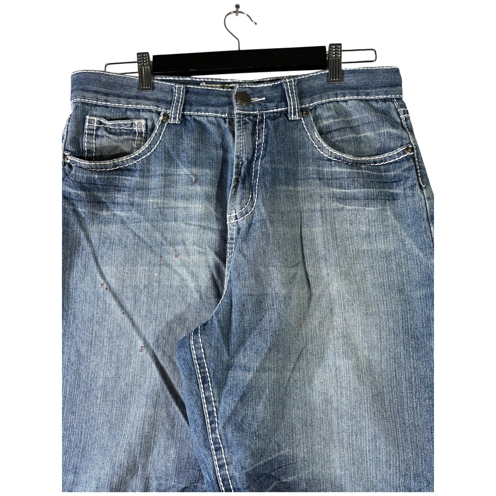 Vintage SoKool Bermuda Utility Denim Shorts 34
