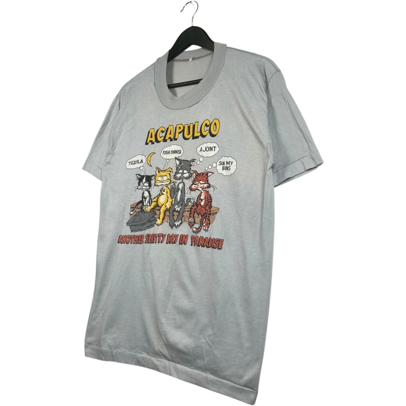 Vintage Acapulco Mexico Funny Cat T-Shirt