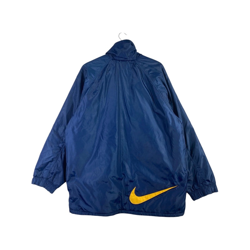 Vintage Nike Yellow Swoosh Full Zip Windbreaker