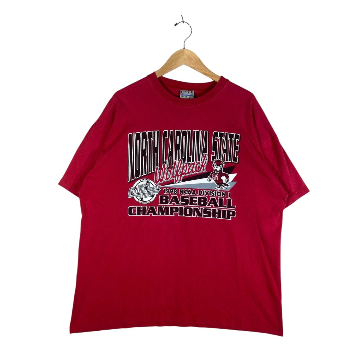 Vintage North Carolina Wolfpack Baseball T-Shirt 1998