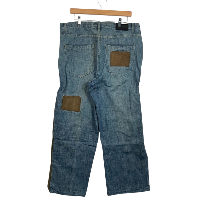 Vintage Cut & Sew Sean John Wide Leg Denim Jeans 36 x 28