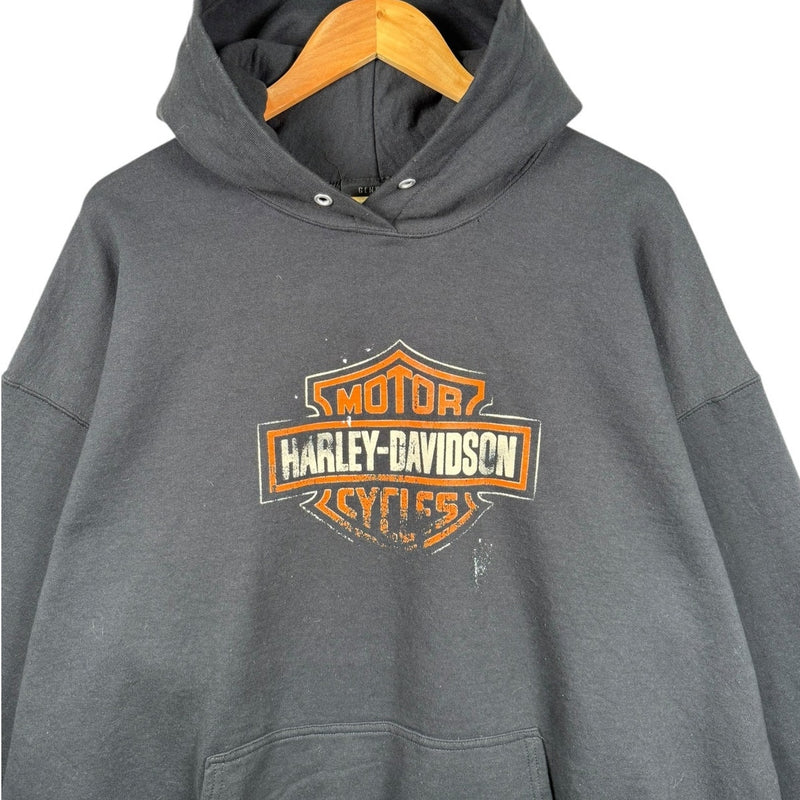 Vintage Harley Davidson Logo Graphic Hoodie