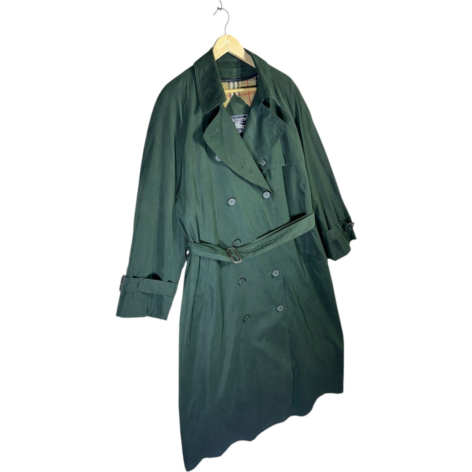 Vintage Women's Burberry's Wool Belted Trench Coat