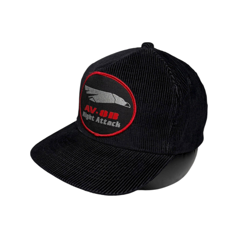 Vintage AV-8B Night Attack Corduroy Snapback Hat OSFA