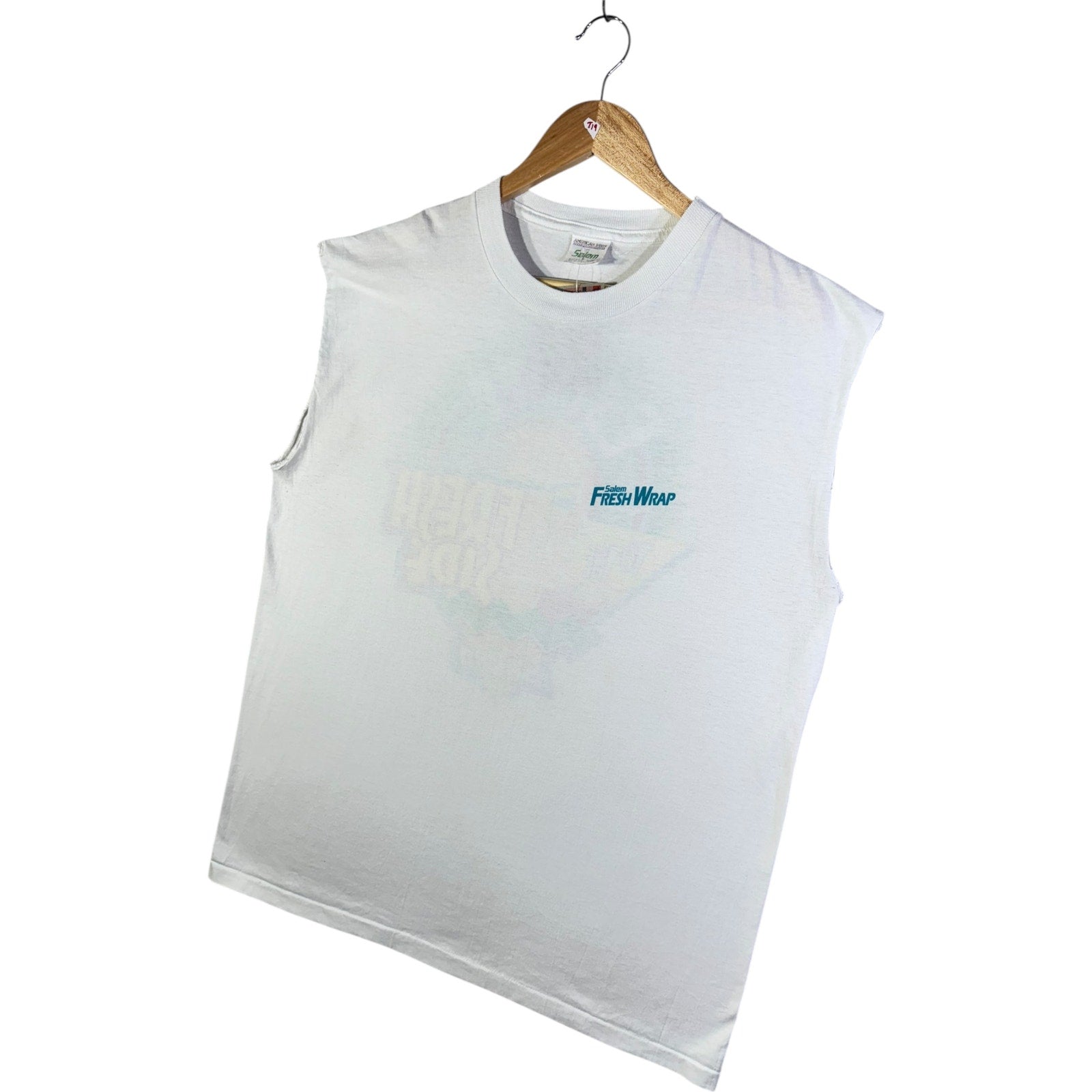 Vintage Salem Fresh Wrap Muscle Sleeves Tank Top