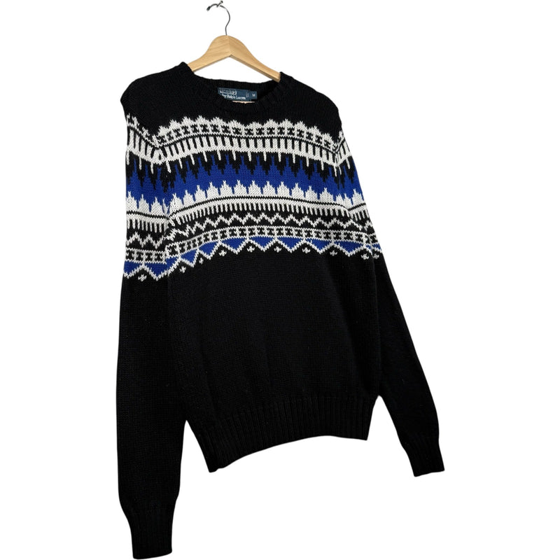 Vintage Polo Ralph Lauren Wrap Around Patterned Sweater