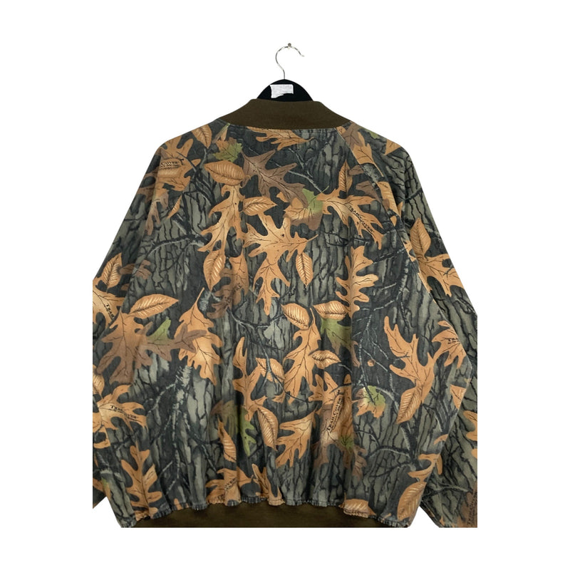 Vintage Simmons MasterGuide Tree Camo Bomber Light Jacket