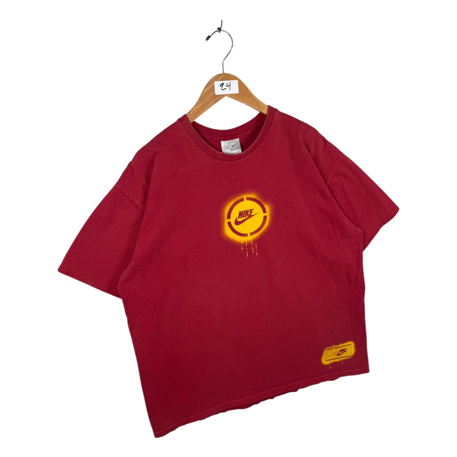 Vintage Nike Swoosh Spray Paint Graphic T-Shirt