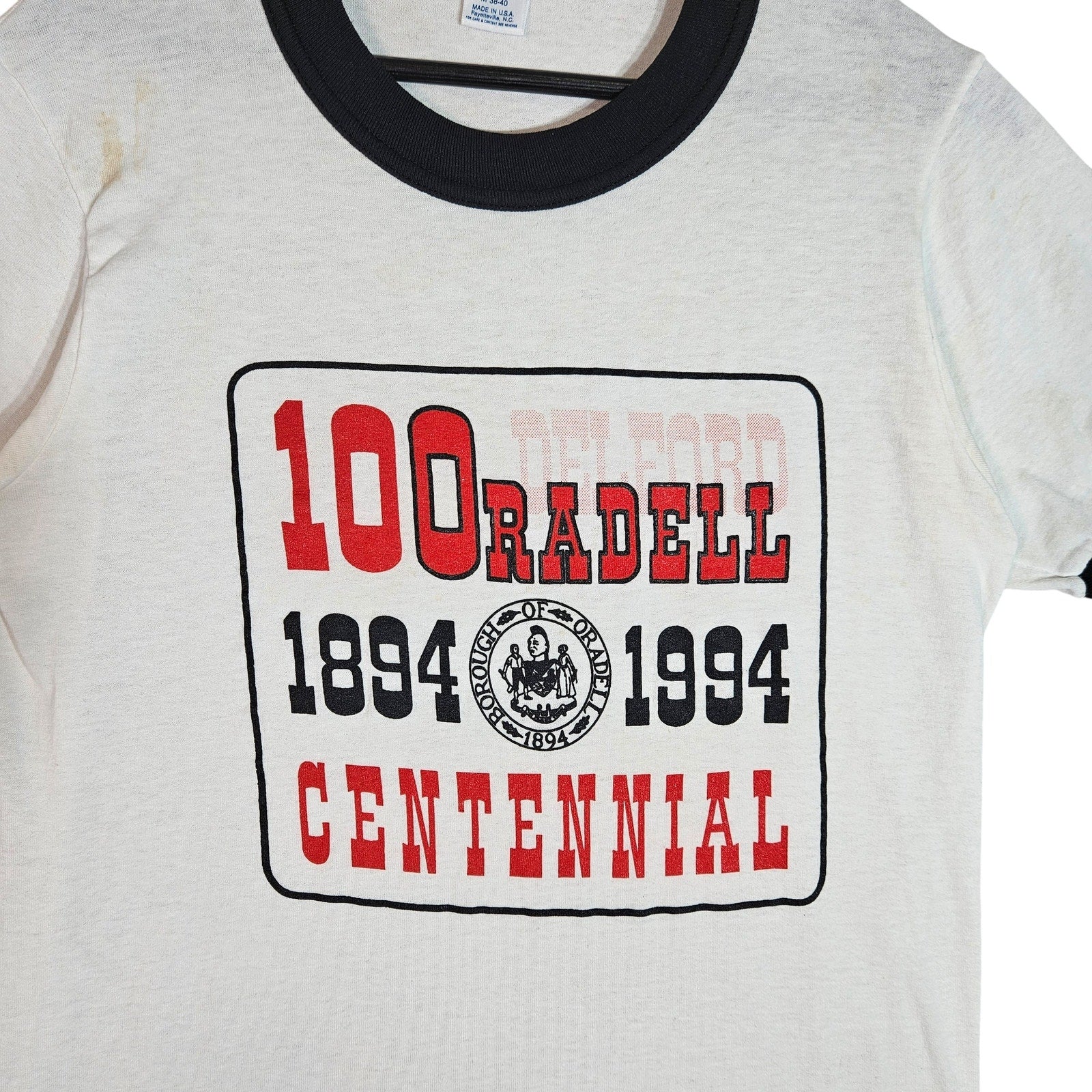 Vintage Delford Radell Centennial Ringer Shirt 1994