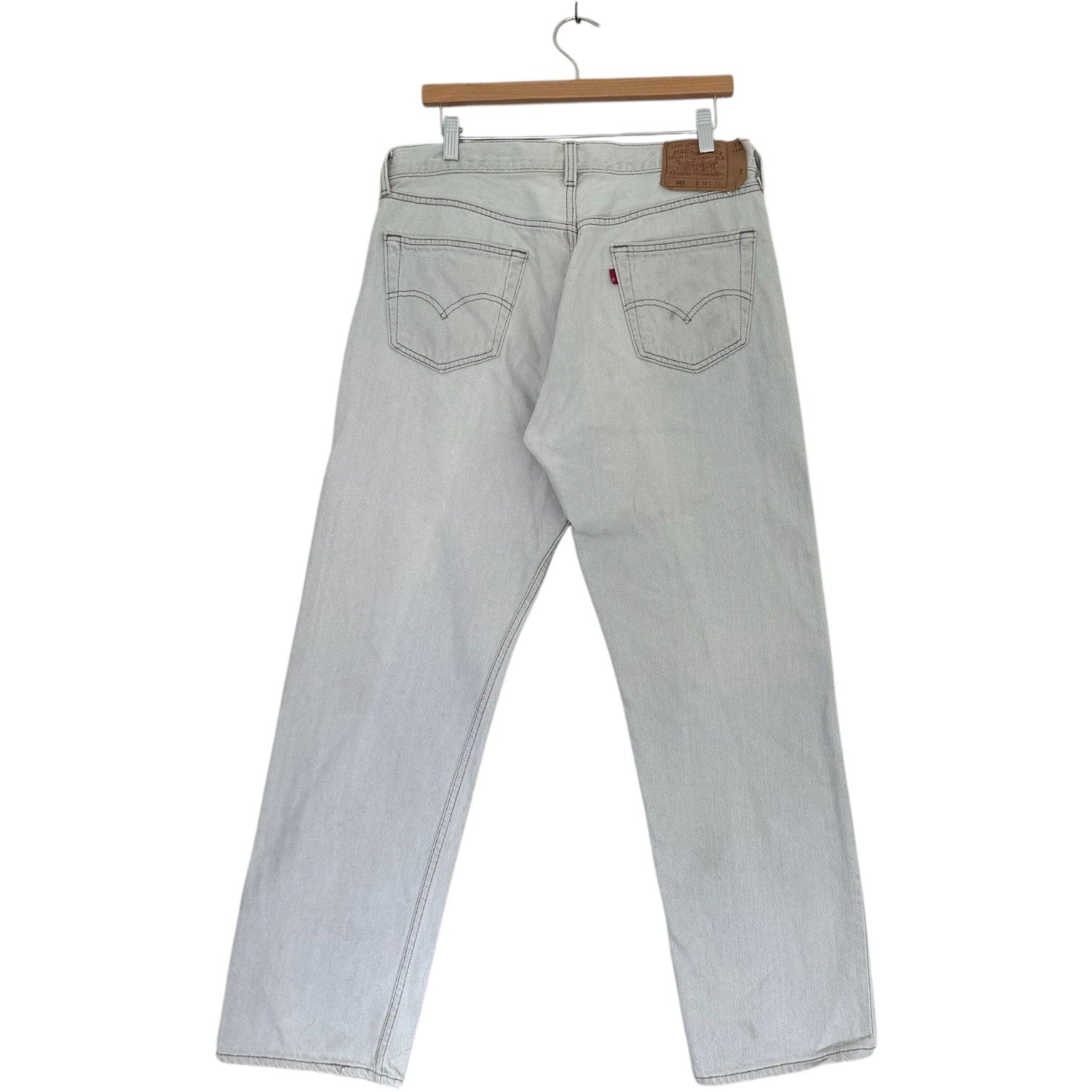 Vintage Levi's 501 Light Wash Straight Leg Jeans 34x29