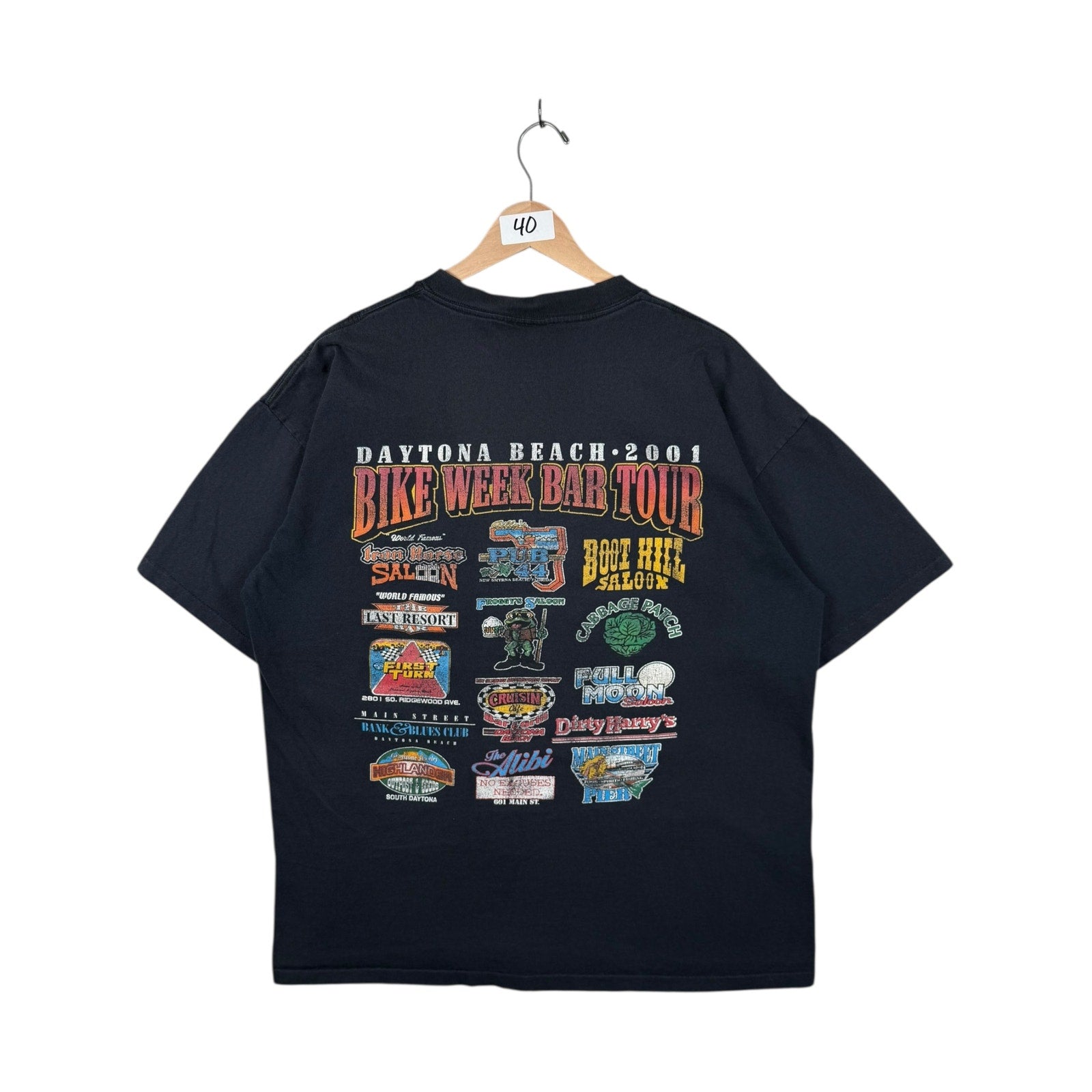 Vintage Daytona Bike Week Bar Tour 2001 T-Shirt