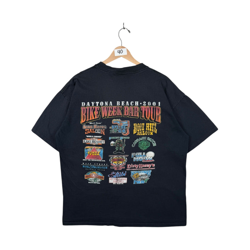 Vintage Daytona Bike Week Bar Tour 2001 T-Shirt