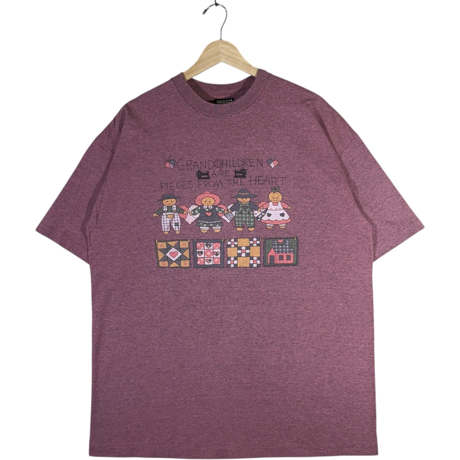 Vintage Grandchildren Are Pieces From The Heart Quote Tee