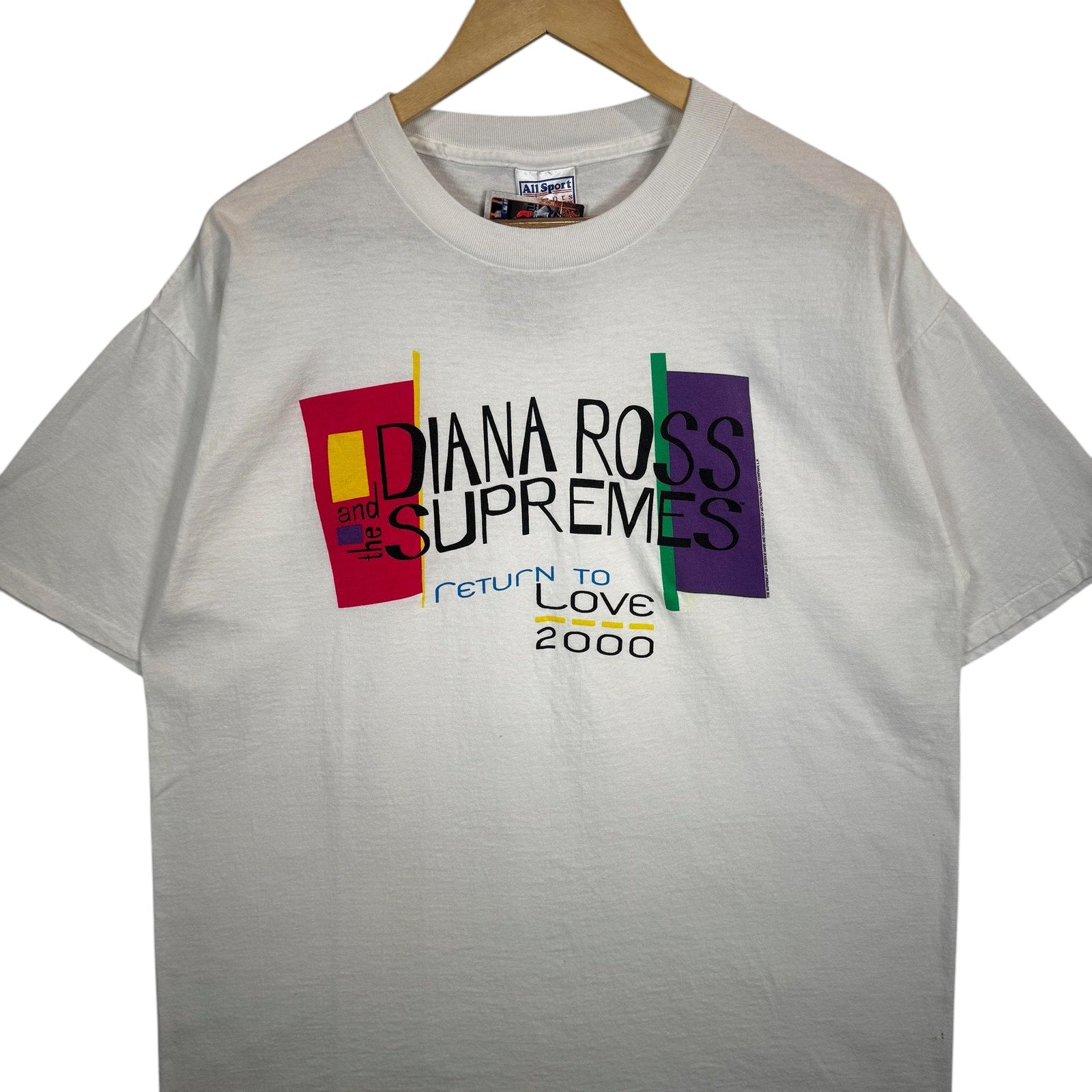 Vintage Diana Ross & The Supremes Return to Love Tour Tee 2000