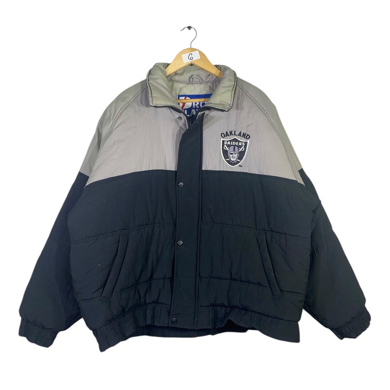 Vintage Oakland Raiders NFL Puffer Jacket
