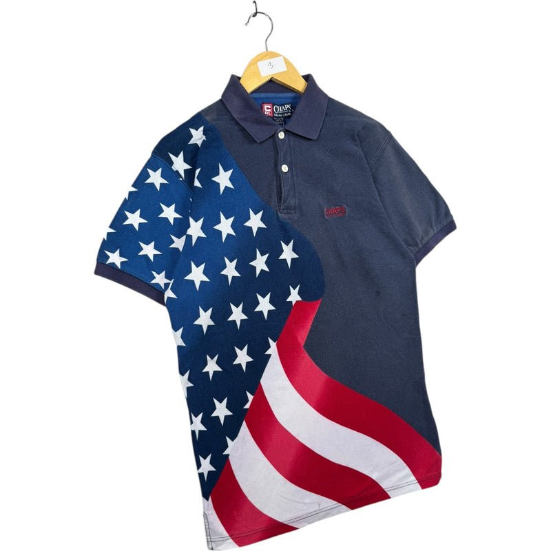 Vintage Chaps Ralph Lauren American USA Flag Polo Shirt