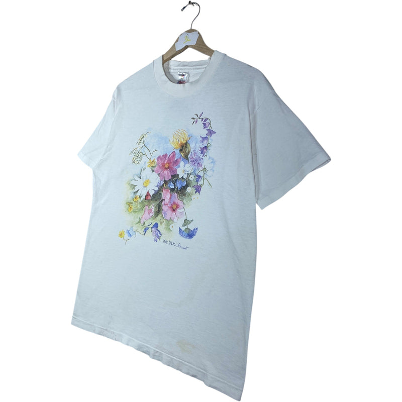Vintage Watercolor Flower Artwork T-Shirt