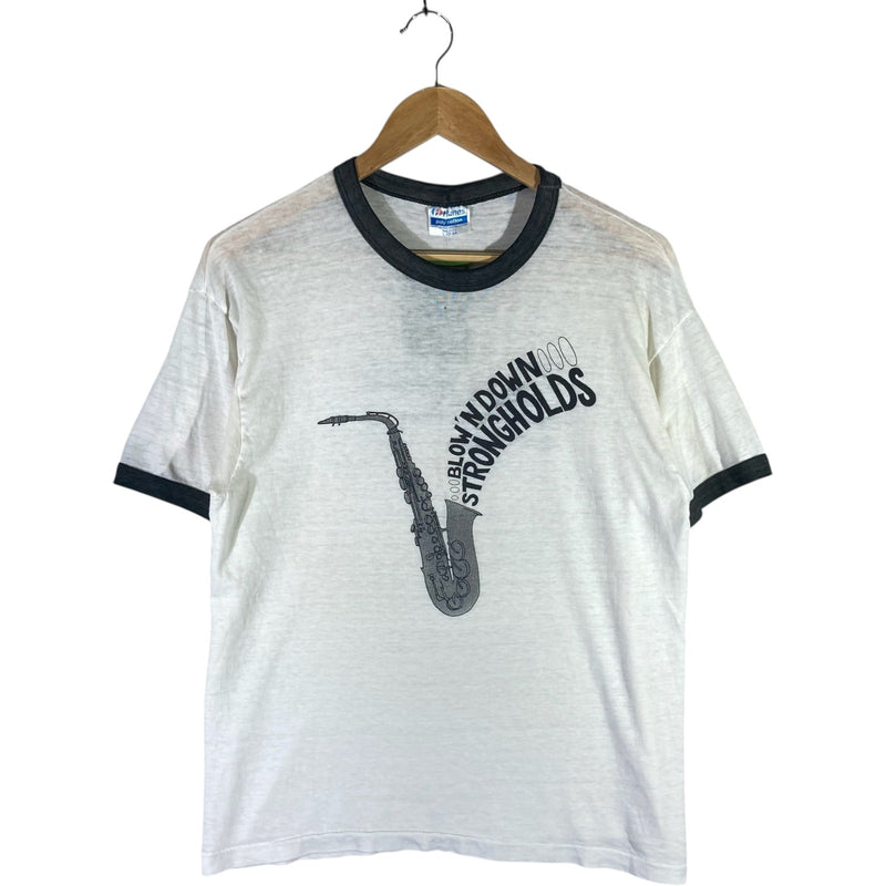 Vintage John Amato "Blow 'N Down Strongholds" Saxophone Tee