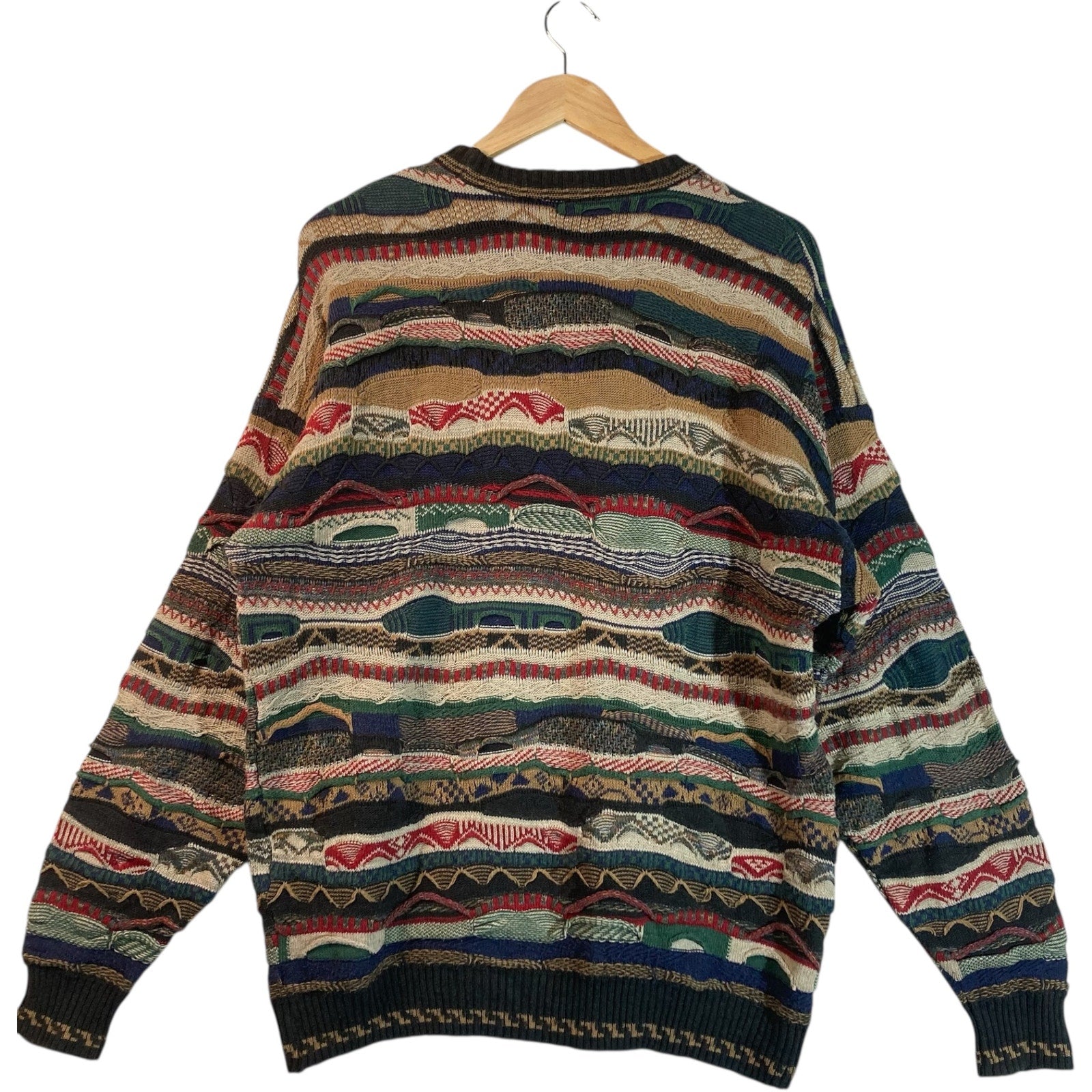Vintage Coogi 3D Abstract Knit Sweater