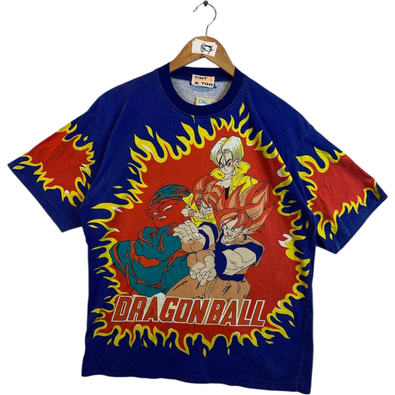Vintage Dragon Ball Z Super Saiyan Goku Vegeta Trunks T-Shirt