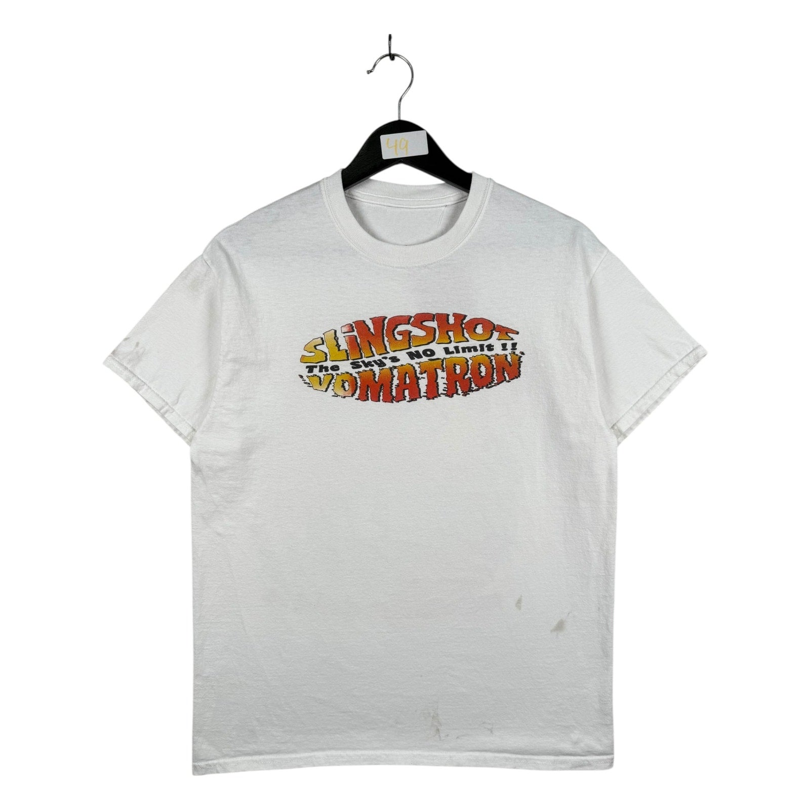 Vintage Slingshot Vomatron Amusement Park Graphic T-Shirt