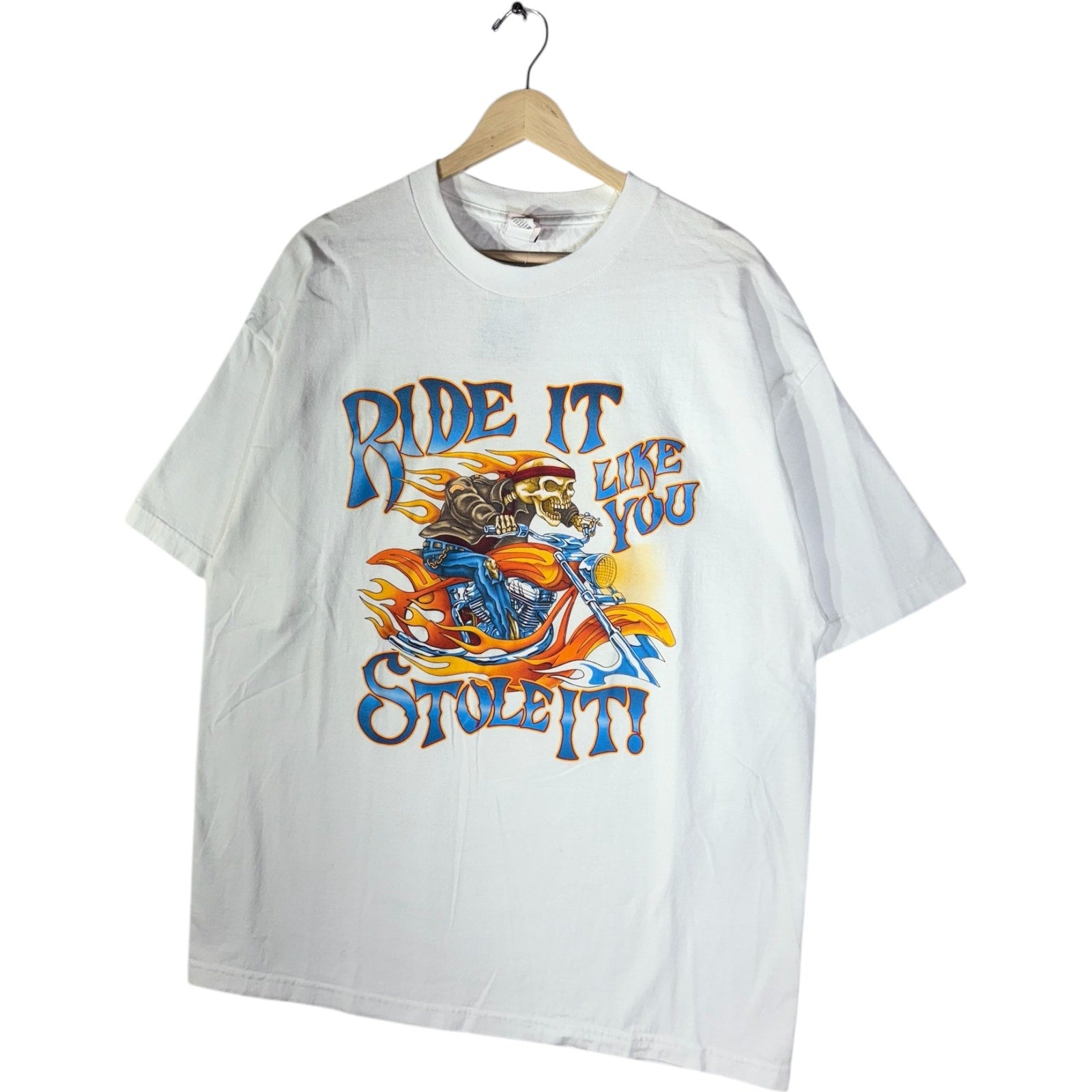 Vintage Hot Leathers "Ride It Like You Stole It" Biker Tee