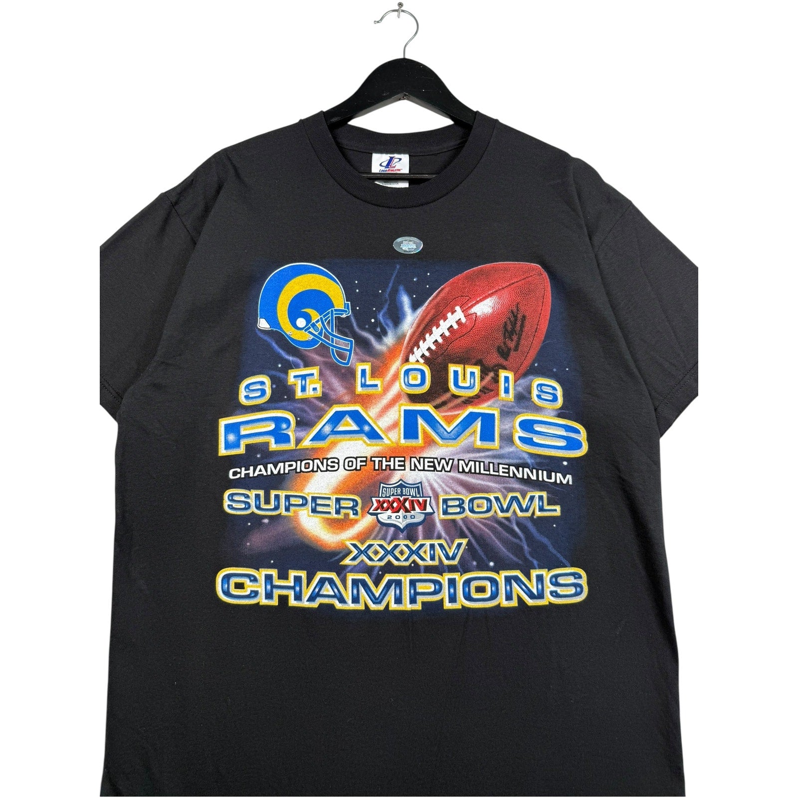 Vintage St Louis Rams Super Bowl 34 Champs NFL T-Shirt