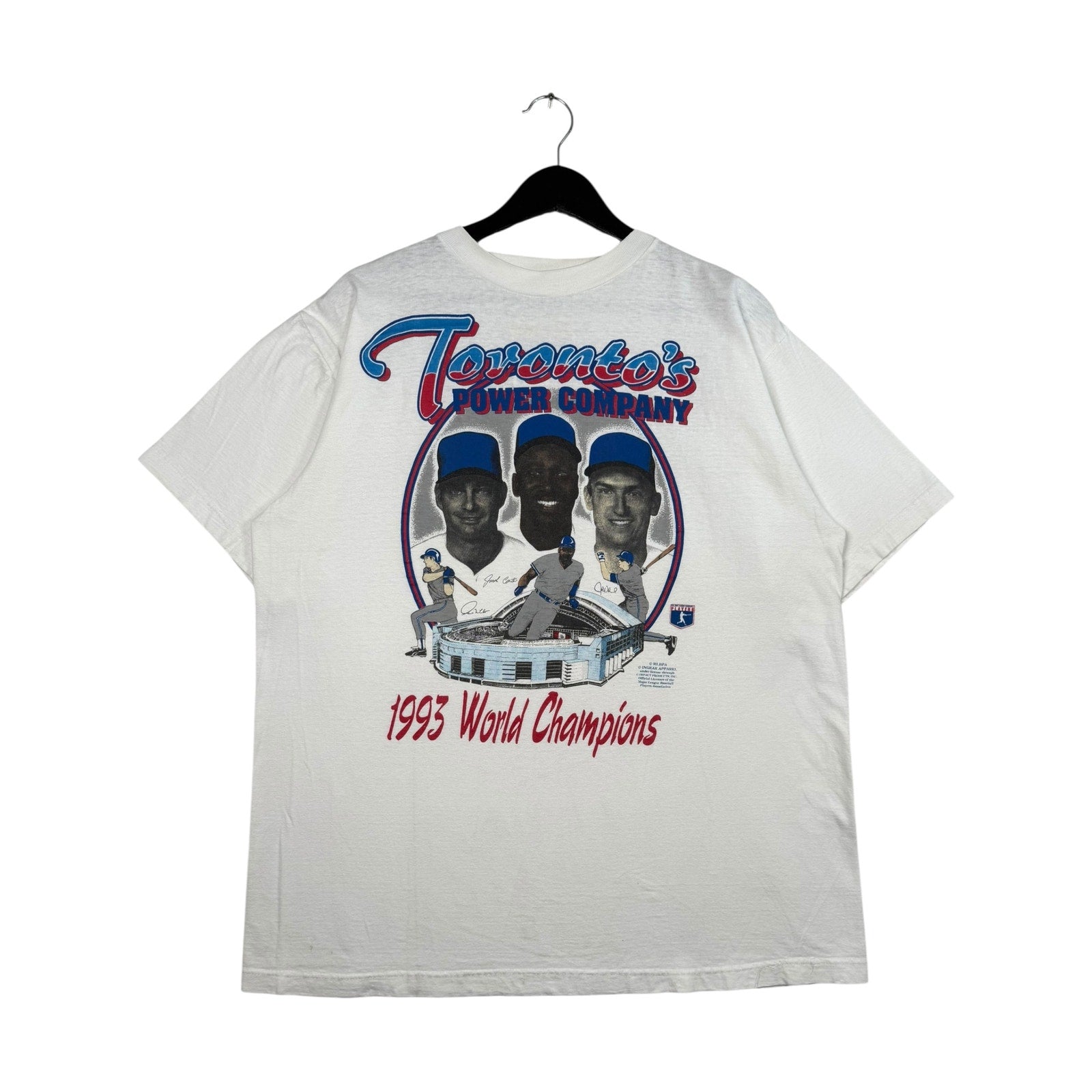 Vintage Toronto Blue Jays Power Company MLB T-Shirt 1993